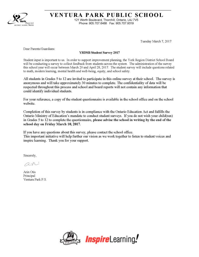 YRDSB Survey
