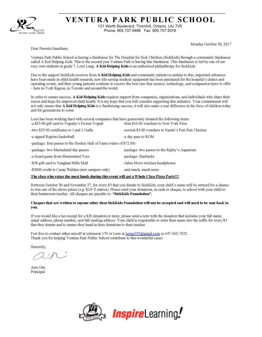 SKH Letter to Parents-2017