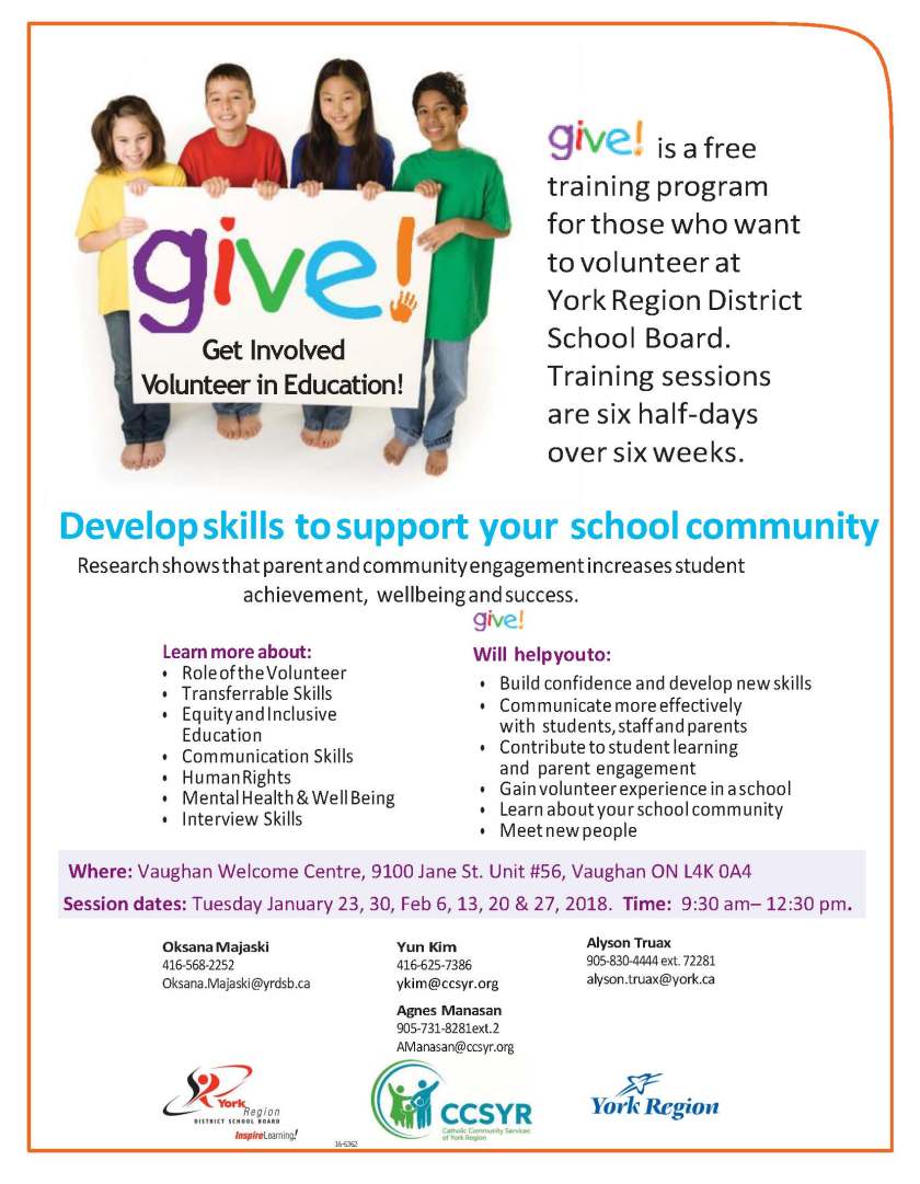 Vaughan flyer January 2018