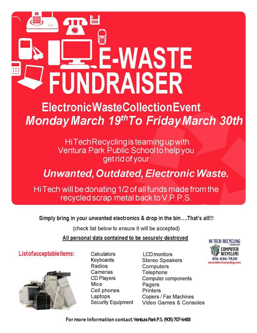 '13 E-Waste Fundraiser Flyer - June