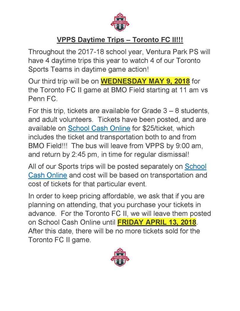 TFC II Trip notification