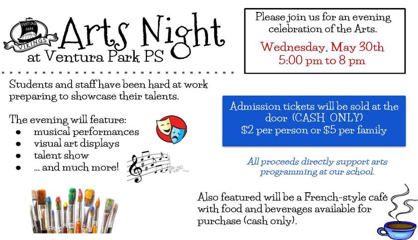 Arts Night Flyer