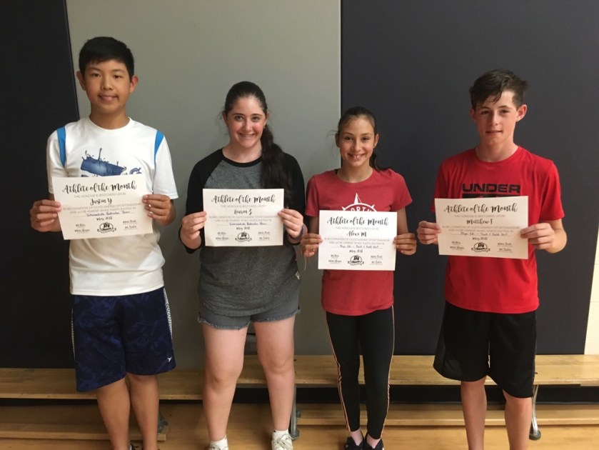 May 2018 Athletes of Month