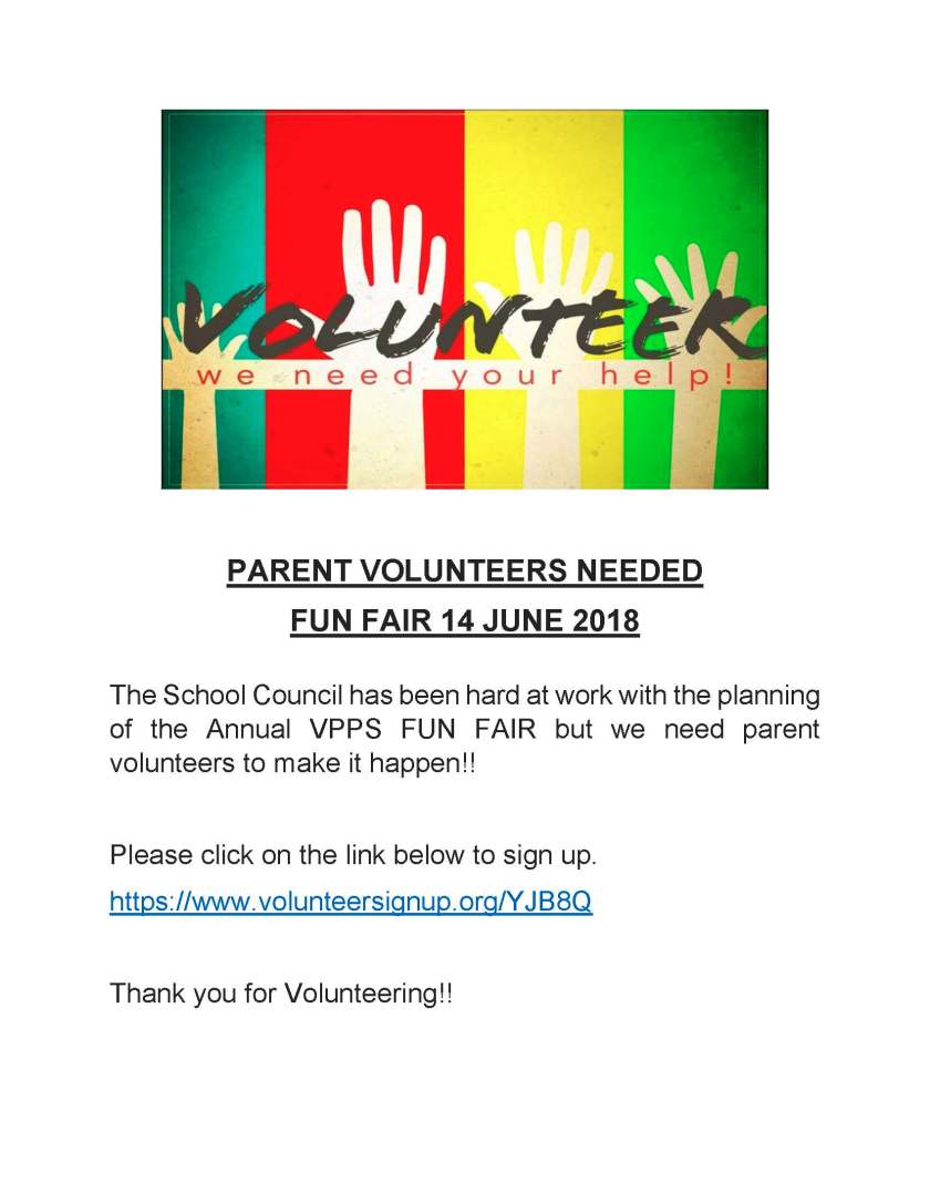 VPPS Parent Volunteers