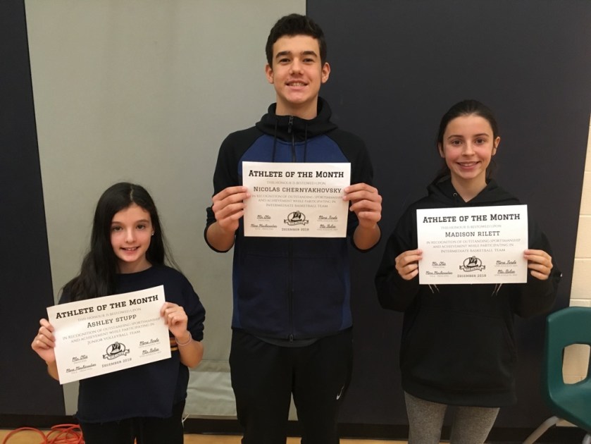 Athlete of the Month - December 2018