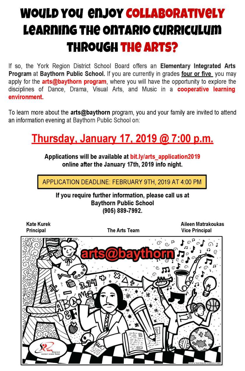 Baythorn Arts Flyer 2019