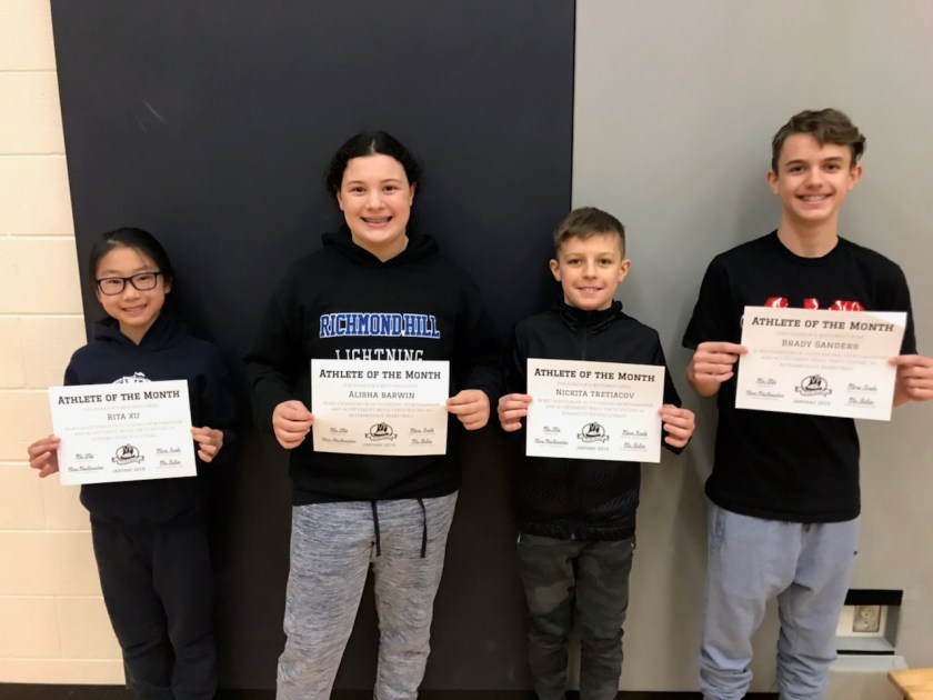Athlete of the Month - January 2019