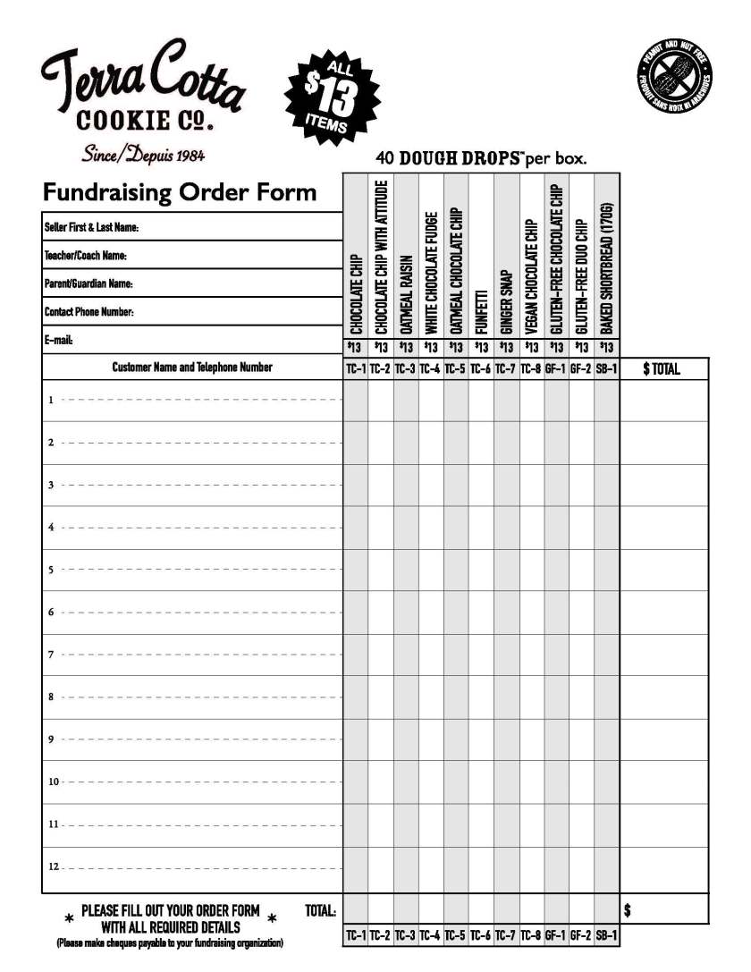 Cookie Order Form