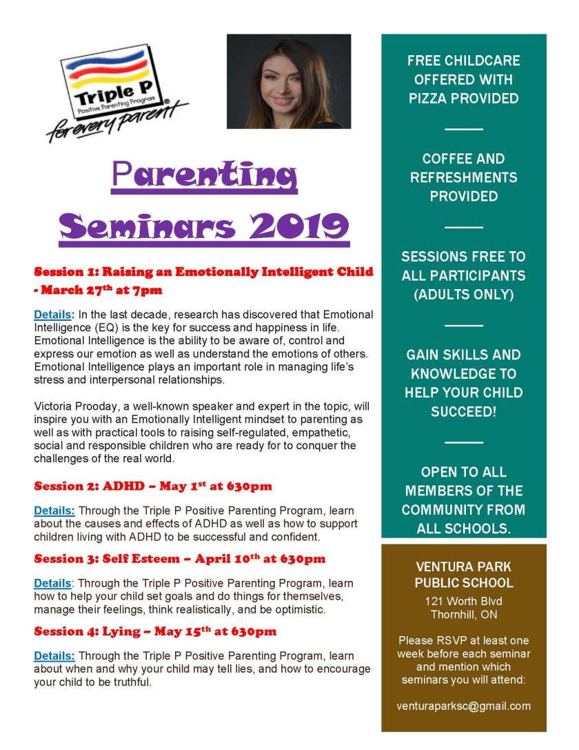 Parenting Seminars 2019