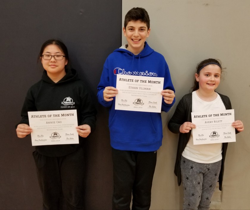 Athlete of the Month - March 2019