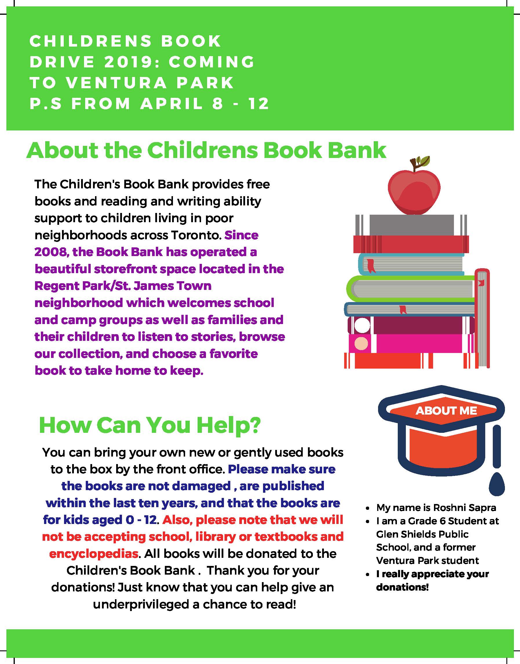 VPPS Proudly Supports The Children’s Book Bank with a Book Drive ...
