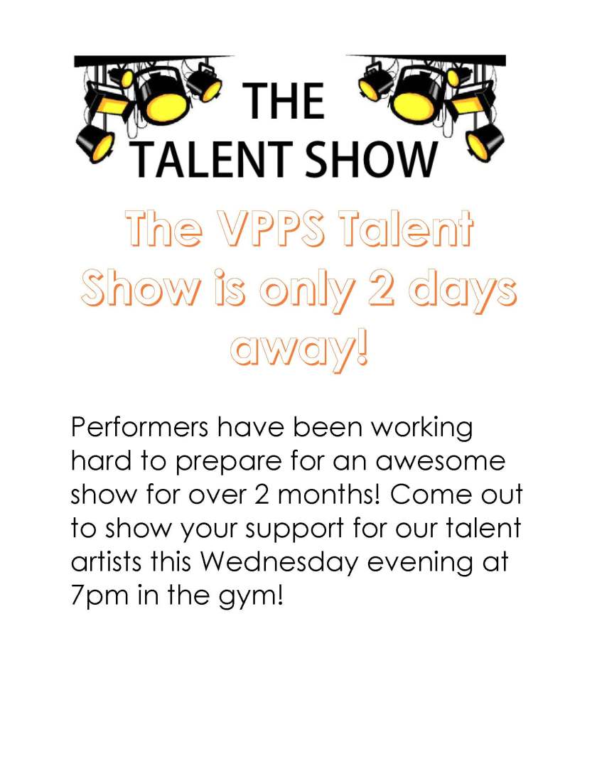 Talent Show Post May 27