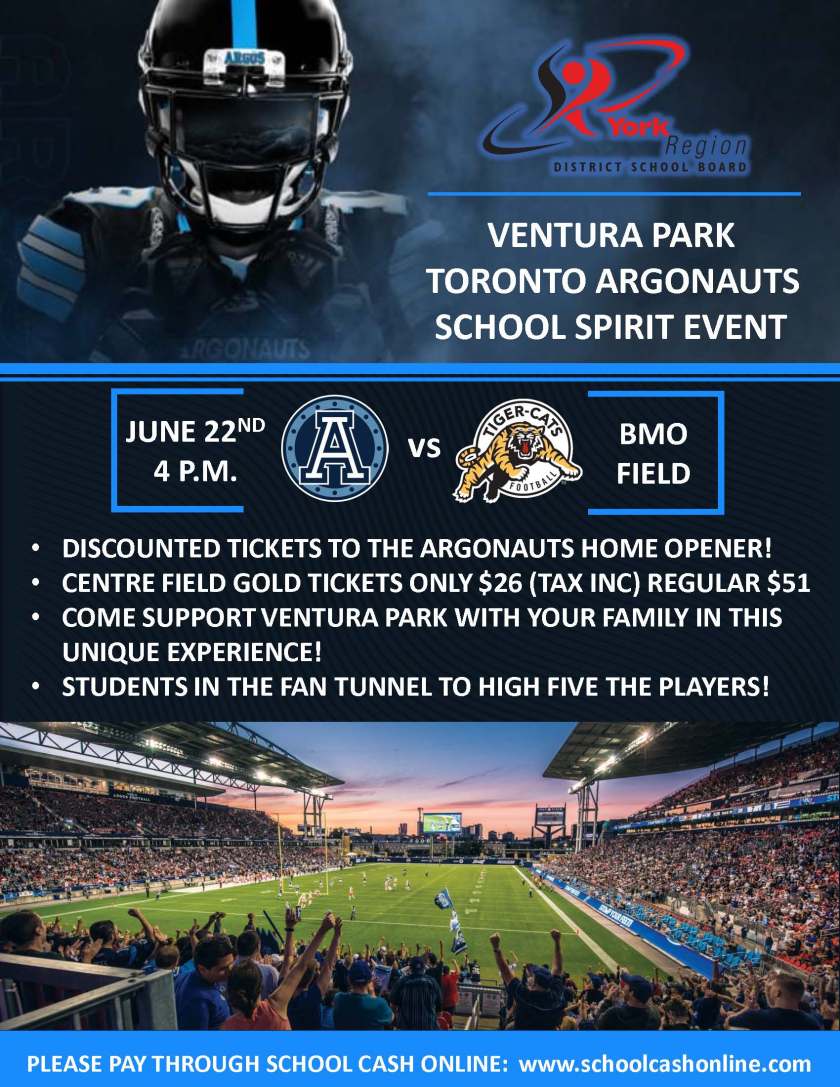 Ventura Park Argonauts Flyer May 2019